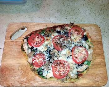 The New Way Make Recipe Chicken pesto pizza Restaurant Style