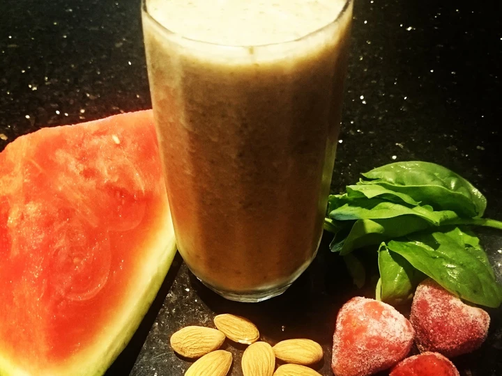 Recipe The Nutty Strawberry Professor Smoothie the Awesome  Tasty