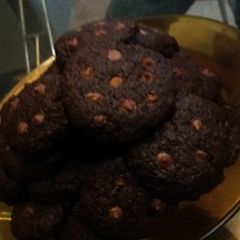 A picture of Double Chocolate Chip Cookies.