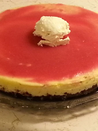 Easy Steps Make|Recipe} Carla halls  BUTTERMILK CHEESECAKE WITH A RHUBARB GLAZE the Drool, Tasty