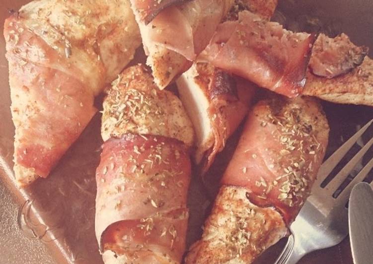 Recipe of Ultimate Smoked Chicken Wrapped In Ham