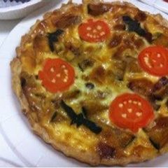 A picture of Halloween Kabocha Squash Quiche.
