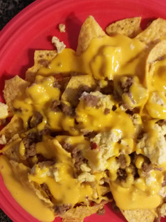A picture of Breakfast Nachos.