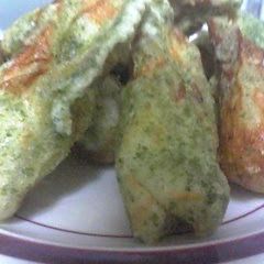 A picture of One More Dish! Chikuwa and Nori Seaweed Fritters (Isobe-age) Made in a Frying Pan.