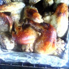 A picture of American style Jerk chicken.