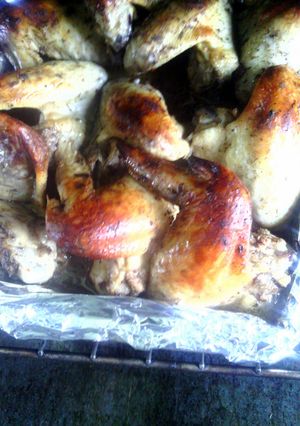 A picture of American style Jerk chicken.