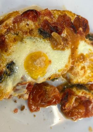 Una foto de Huevos en purgatorio en Airfryer Cosori