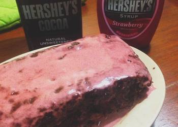 Fast Cooking Methods ChocoBerry Moist Cake With Strawberry Sauce Very Delicious Fast Cooking Methods ChocoBerry Moist Cake With Strawberry Sauce Very Delicious