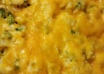 The New Way Prepare Recipe Creamy Broccoli  Cauliflower Bake Delicious and Healthy