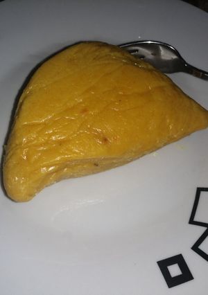 A picture of Corn moi moi.