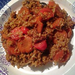 A picture of Leftover Stir fried breakfast.