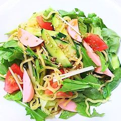 A picture of Vegetable Packed Chinese-Style Ramen Noodle Salad.
