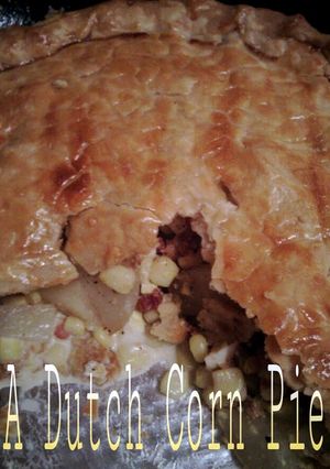 A picture of PA Dutch Corn Pie.