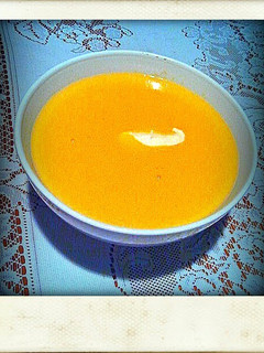 A picture of Creamy Butternut Pumpkin Soup.