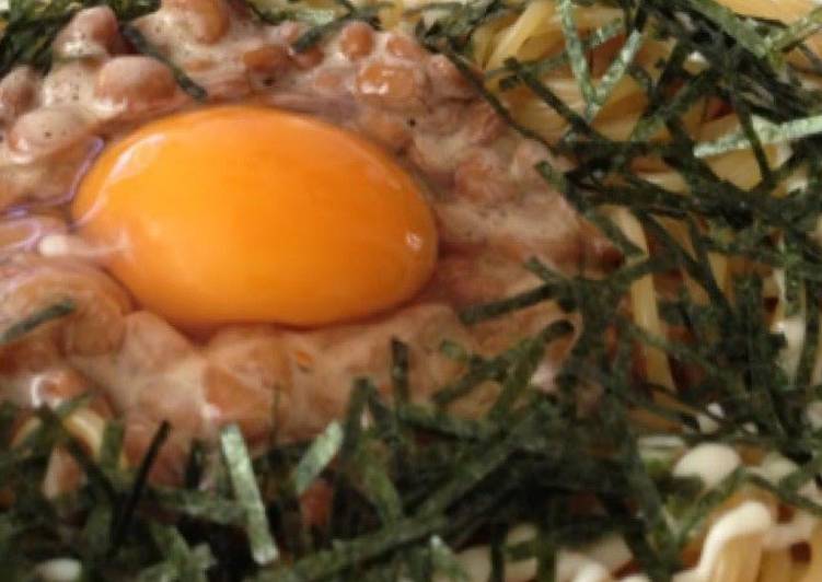 Recipe of Homemade Teriyaki Mayonnaise Natto Pasta for Lunch at Home