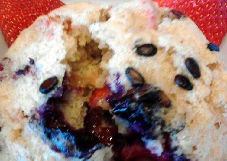 Steps to Make Homemade Hearty Fruit Salad Muffins