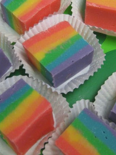 A picture of Rainbow Fudge.