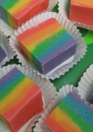 A picture of Rainbow Fudge.
