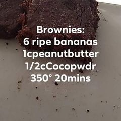 3-ingredient healthy Brownies A picture of 3-ingredient healthy Brownies.