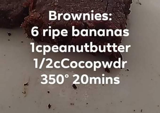 3-ingredient healthy Brownies