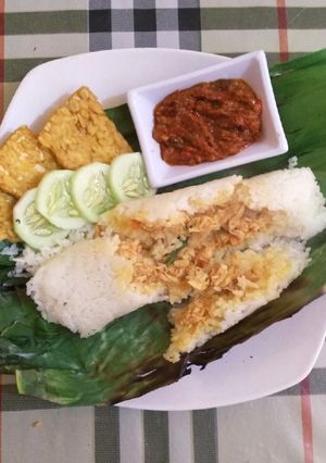Foto resep Nasi Bakar Ayam Pedas
