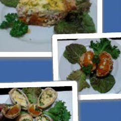 A picture of Amy's Sweet Potato and Ricotta Tarts ..