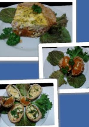 A picture of Amy's Sweet Potato and Ricotta Tarts ..