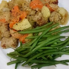 A picture of Sausage and Root Veg Stovie, for 2.