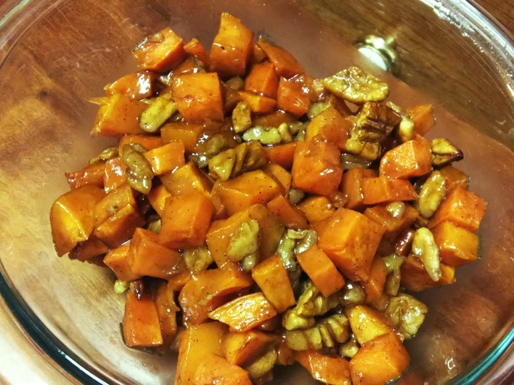 Recipe Honey and cinnamon roasted sweet potatoes and pecans the Awesome  Can spoil the tongue