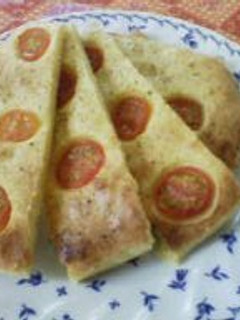 A picture of Easy Focaccia Made in a Toaster Oven.