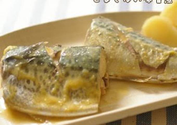 Recipe of Eric Ripert Blue Mackerel Simmered in Miso