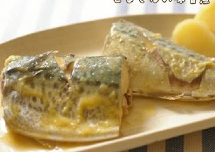 Blue Mackerel Simmered in Miso