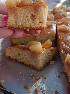 Una foto de Budín de manzana