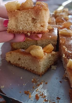 Una foto de Budín de manzana