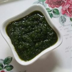 A picture of Hari dhaniya ki tangy chutney.