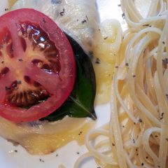 A picture of Chicken Caprese.