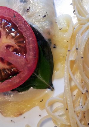 A picture of Chicken Caprese.