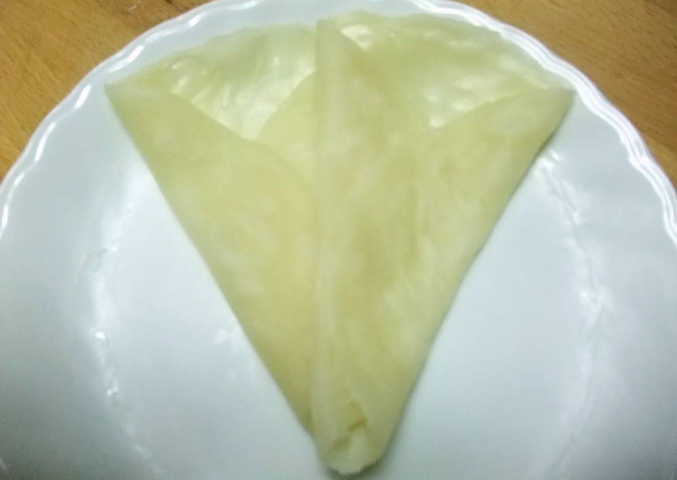 Puff pastry without eggs in the microwave