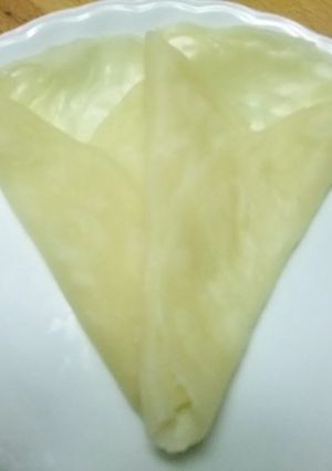 A picture of Egg-less Chewy Crepes in the Microwave.