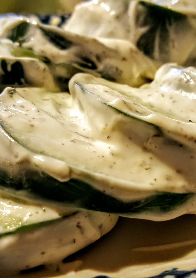 A picture of Cucumber Salad.