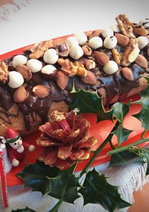 Una foto de Budín inglés con frutos secos