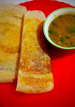 A picture of Masala Dosa.
