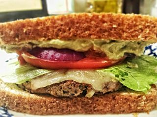Black Bean & Avocado Burgers