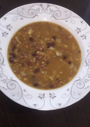 عکسی از دستور آش لوبیا
