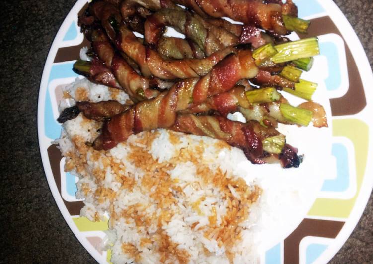 Easiest Way to Prepare Homemade bacon wrapped asparagus