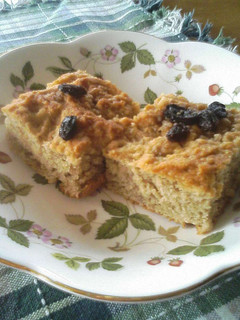 A picture of Banana Cake without Eggs, Butter, or Milk.