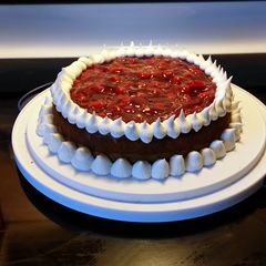 A picture of Cherry cheesecake.