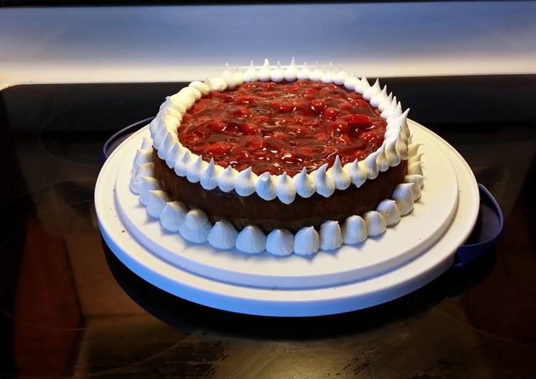 Step-by-Step Guide to Cook Super Quick Cherry cheesecake