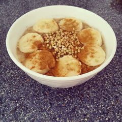 A picture of Energy banana buckwheat breakfast.