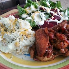 A picture of Creamy mashed potatoes.